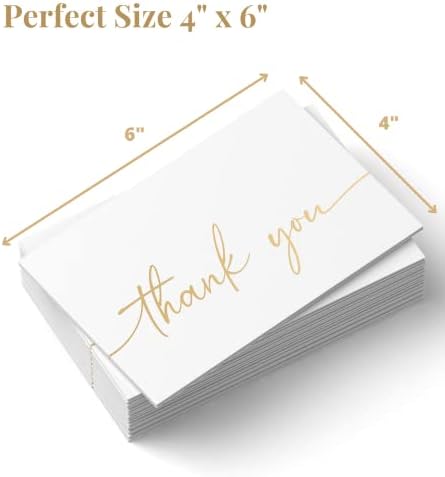 משחק נייר חבילה קלפי תודה | 120 חבילה עם מעטפות